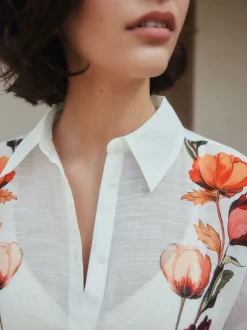 Next - Chemise de plage Blanc/Vert Best