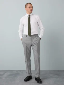 Next - Ensemble chemise et cravate pour l’occasion Blanc/vert à pois Hot