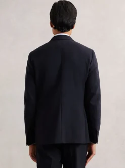 Reiss Blazer de costume Belmont Db double boutonnage Texture habillé en laine Best