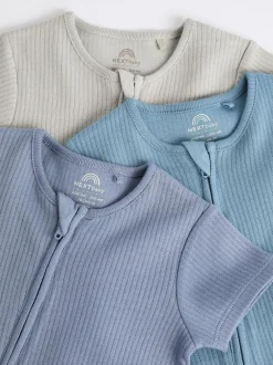 Next Bleu - 3 % coton à fermeture éclair 100Bébé ( 30 )