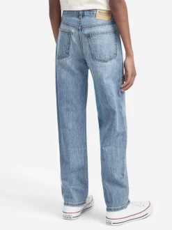 Abercrombie & Fitch Bleu - Jean coupe large Outlet