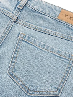 Abercrombie & Fitch Bleu - Jean large taille haute Hot