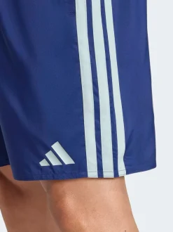 adidas Bleu - 3 Rayures Shorts de bain 8 pouces Discount