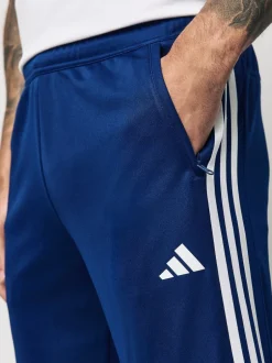 adidas Bleu - Train Essentials 3-Jogging d'entraînement Rayure Sale