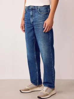 Next Bleu - - extensible Denim Jeans Ajustement droit Online