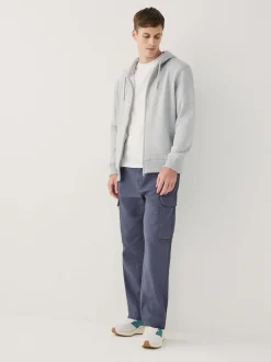 Next Bleu - Ajustement droit - Pantalon cargo stretch en coton New