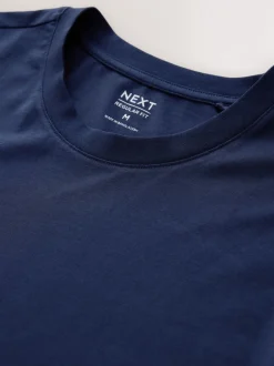 Next - Ajustement régulier - T-shirt à manches longues de cou d'équipage Bleu