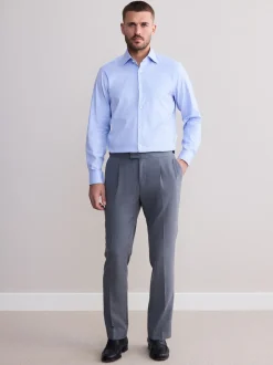 Next Bleu - Ajustement régulier - Signature 100% coton avec chemise élégante texturée Sale