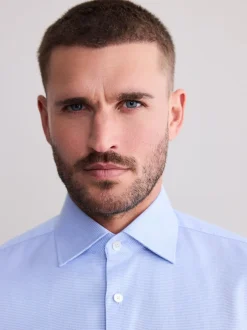 Next Bleu - Ajustement régulier - Signature 100% coton avec chemise élégante texturée Sale