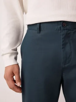 Next Bleu - - Pantalon chino stretch Ajustement régulier