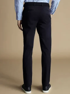 Charles Tyrwhitt Bleu - Ajustement régulier - Chino Français Slim Fit Ultimate sans fer Hot