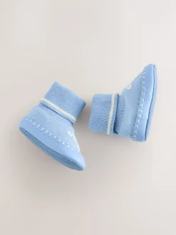Baker by Ted Baker Bleu - chaussons en maille Bébé garçon