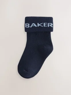 Baker by Ted Baker Bleu - Bébé Chaussettes 5 Lot Hot