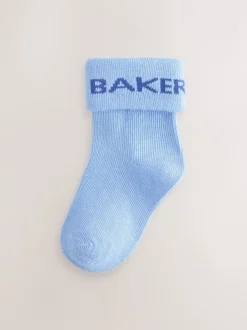 Baker by Ted Baker Bleu - Bébé Chaussettes 5 Lot Hot