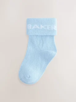 Baker by Ted Baker Bleu - Bébé Chaussettes 5 Lot Hot