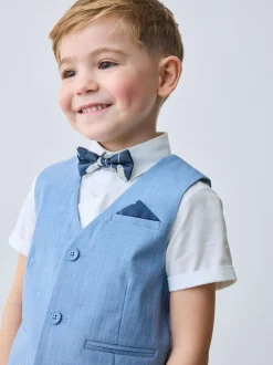 Baker by Ted Baker Bleu - Ensemble chemise, gilet et short Clearance