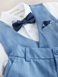 Baker by Ted Baker Bleu - Ensemble chemise, gilet et short Clearance