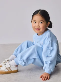 Baker by Ted Baker Bleu - ensemble sweat et Joggings bleu 2 Pieces avec nœud sur le côté Clearance