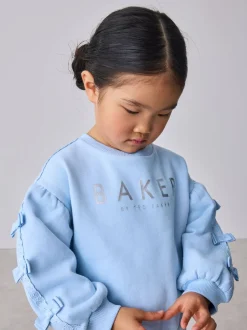 Baker by Ted Baker Bleu - ensemble sweat et Joggings bleu 2 Pieces avec nœud sur le côté Clearance