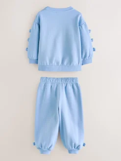 Baker by Ted Baker Bleu - ensemble sweat et Joggings bleu 2 Pieces avec nœud sur le côté Clearance