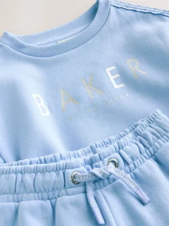 Baker by Ted Baker Bleu - ensemble sweat et Joggings bleu 2 Pieces avec nœud sur le côté Clearance