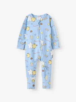 Cotton On Bleu - Barboteuse zippée Hello Kitty à manches longues Hot