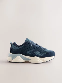 Next Bleu - Baskets à lacets Outlet