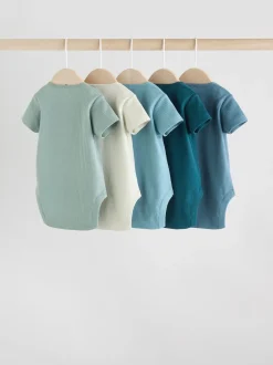 Next Bleu - Bébé Manches courtes Bodysuits 5 Pack Hot