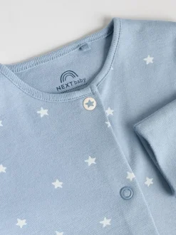 Next Bleu - Bébé Popper Sleepsuits Pack de 7 (0mois -2ans)