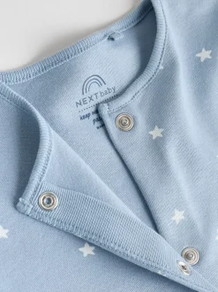 Next Bleu - Bébé Popper Sleepsuits Pack de 7 (0mois -2ans)