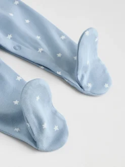 Next Bleu - Bébé Popper Sleepsuits Pack de 7 (0mois -2ans)