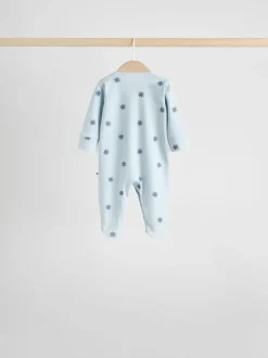 Next Bleu - Bébé Popper Sleepsuits Pack de 7 (0mois -2ans)