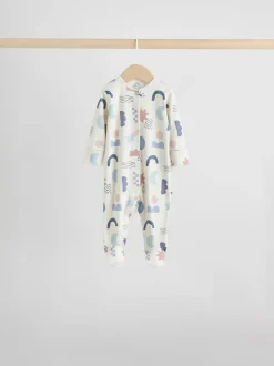 Next Bleu - Bébé Popper Sleepsuits Pack de 7 (0mois -2ans)