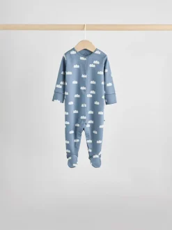 Next Bleu - Bébé Popper Sleepsuits Pack de 7 (0mois -2ans)