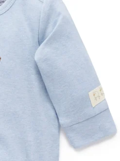 Purebaby Bleu - Body appliqué Hot