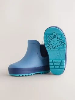 Next - Bottines en caoutchouc avec doublure chaude Bleu