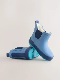 Next - Bottines en caoutchouc avec doublure chaude Bleu