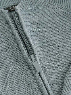 Next - Cardigan zippé (3mths-7yrs) Bleu Sale