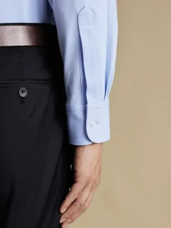 Charles Tyrwhitt Bleu - chemise en jersey boutonnée stretch dans quatre sens Hot