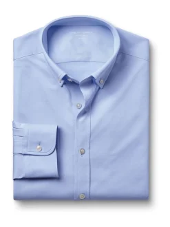 Charles Tyrwhitt Bleu - chemise en jersey boutonnée stretch dans quatre sens Hot