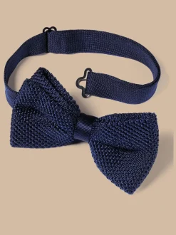 Charles Tyrwhitt Bleu - nœud papillon classique en maille prête à nouer Sale