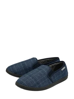 Dunlop Bleu - Chaussons Homme à double gousset