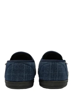 Dunlop Bleu - Chaussons Homme à double gousset