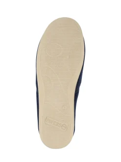 Pavers Bleu - Chaussons extra larges en velours côtelé Clearance
