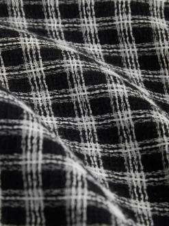 Next Bleu - Chemise à manches longues à micro carreaux Outlet