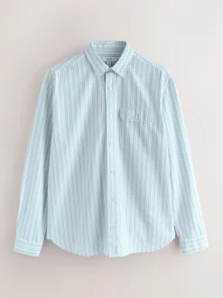 Next Bleu - Chemise en Rayure seersucker à manches longues Clearance