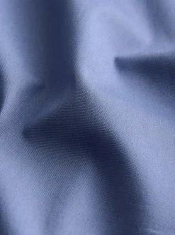 Next - Chemise habillée à manches longues en coton extensible bleu