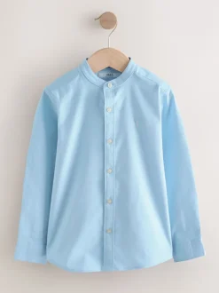 Next Bleu - Chemise Oxford à manches longues et Col mao (3-16ans) Online