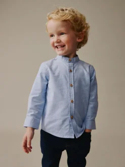 Next Bleu - Chemise Oxford à Manches longues et Col mao (3mois-7ans) Best