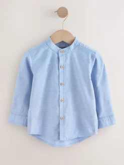 Next Bleu - Chemise Oxford à Manches longues et Col mao (3mois-7ans) Best